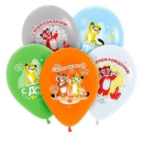Воздушные шары "С Днем рождения Лео и Тиг"